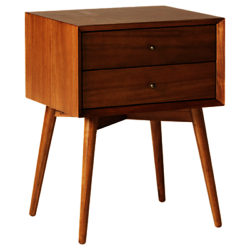 west elm Mid-Century Bedside Table Acorn